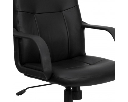 BLNK - Paulson Glove Vinyl Mid-Back Executive Swivel Office Chair with Arms