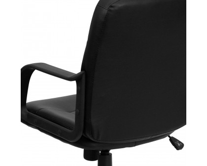 BLNK - Paulson Glove Vinyl Mid-Back Executive Swivel Office Chair with Arms