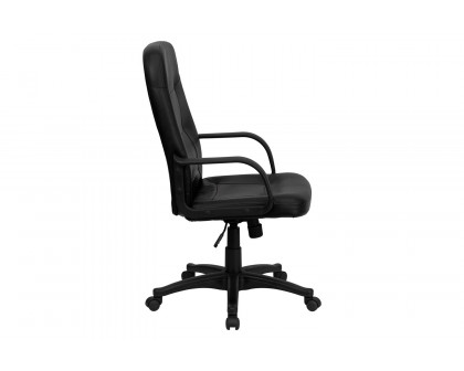 BLNK - Holly Glove Vinyl High-Back Executive Swivel Office Chair with Arms