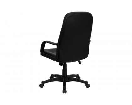 BLNK - Holly Glove Vinyl High-Back Executive Swivel Office Chair with Arms