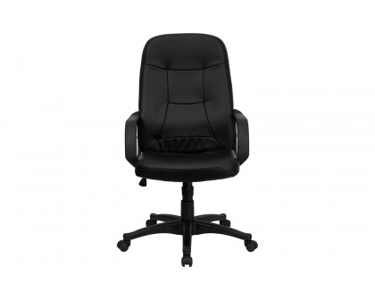 BLNK - Holly Glove Vinyl High-Back Executive Swivel Office Chair with Arms