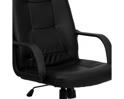 BLNK - Holly Glove Vinyl High-Back Executive Swivel Office Chair with Arms