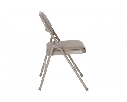 BLNK™ HERCULES Series Vinyl Double Braced Folding Chair - Gray