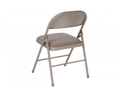 BLNK™ HERCULES Series Vinyl Double Braced Folding Chair - Gray