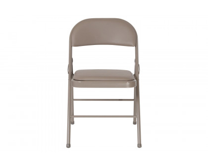 BLNK™ HERCULES Series Vinyl Double Braced Folding Chair - Gray