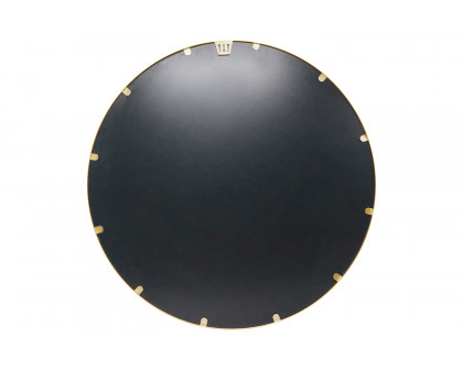 BLNK Julianne Style 2 Round Metal Framed Wall Mirror - Gold, 20"D