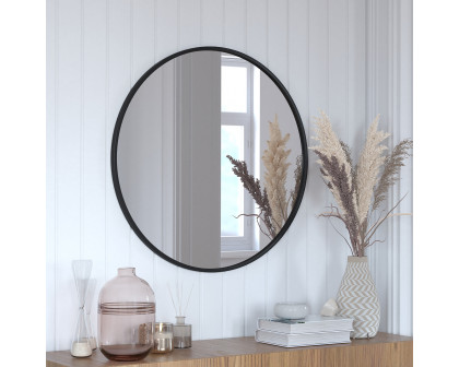 BLNK Julianne Style 2 Round Metal Framed Wall Mirror