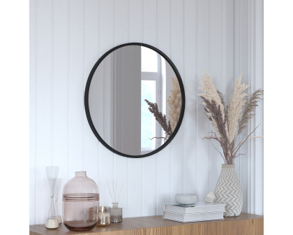 BLNK Julianne Style 2 Round Metal Framed Wall Mirror