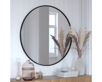 BLNK Julianne Style 2 Round Metal Framed Wall Mirror