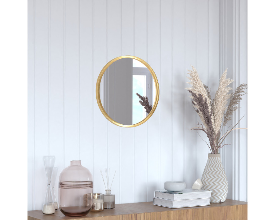 BLNK Julianne Style 2 Round Metal Framed Wall Mirror