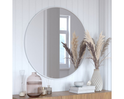 BLNK Julianne Style 2 Round Metal Framed Wall Mirror