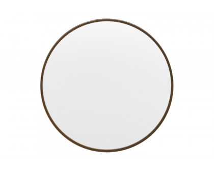 BLNK Jennifer Round Metal Framed Wall Mirror - Bronze