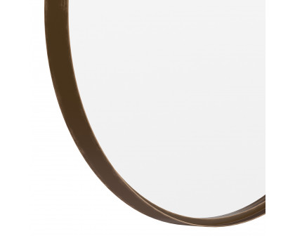 BLNK Jennifer Round Metal Framed Wall Mirror - Bronze