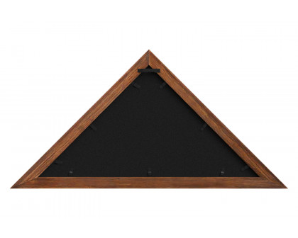 BLNK Sheehan Solid Wood Memorial Flag Display Case - Rustic Brown