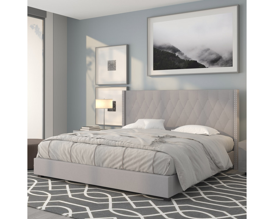 BLNK Riverdale Tufted Upholstered Platform Bed