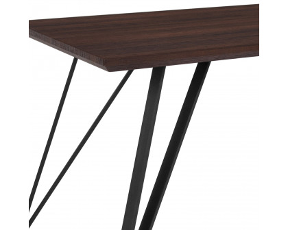 BLNK Corinth Rectangular Dining Table - Dark Ash