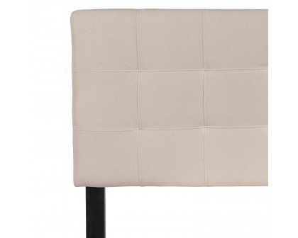 BLNK Bedford Fabric Tufted Upholstered Headboard - Beige, Full Size