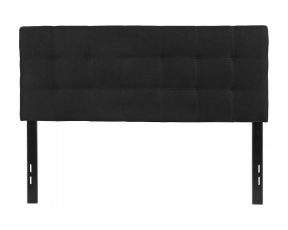 BLNK Bedford Fabric Tufted Upholstered Headboard - Black, Full Size