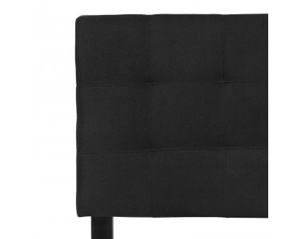 BLNK Bedford Fabric Tufted Upholstered Headboard - Black, Full Size