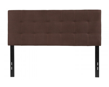 BLNK Bedford Fabric Tufted Upholstered Headboard - Dark Brown, Full Size