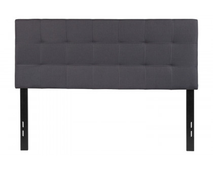 BLNK Bedford Fabric Tufted Upholstered Headboard - Dark Gray, Full Size