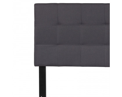 BLNK Bedford Fabric Tufted Upholstered Headboard - Dark Gray, Full Size