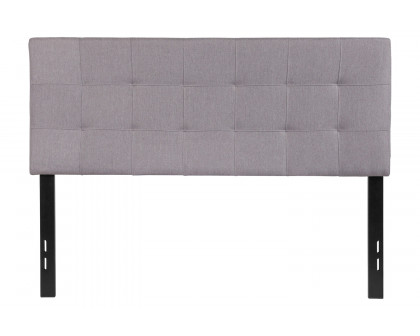 BLNK Bedford Fabric Tufted Upholstered Headboard - Light Gray, Full Size