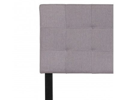 BLNK Bedford Fabric Tufted Upholstered Headboard - Light Gray, Full Size