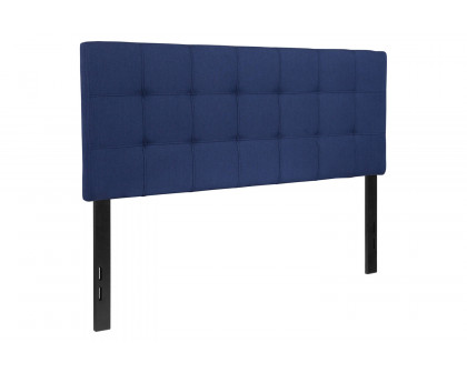 BLNK Bedford Fabric Tufted Upholstered Headboard - Navy, Full Size