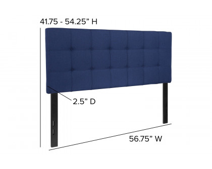 BLNK Bedford Fabric Tufted Upholstered Headboard - Navy, Full Size