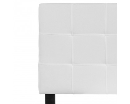 BLNK Bedford Fabric Tufted Upholstered Headboard - White, Full Size