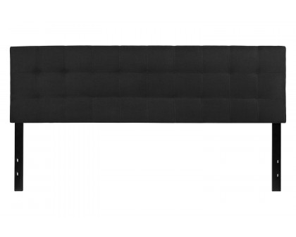 BLNK Bedford Fabric Tufted Upholstered Headboard - Black, King Size