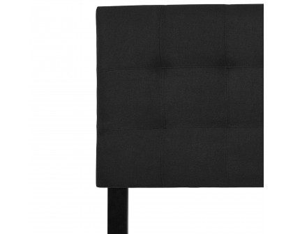 BLNK Bedford Fabric Tufted Upholstered Headboard - Black, King Size