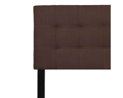 BLNK Bedford Fabric Tufted Upholstered Headboard - Dark Brown, King Size