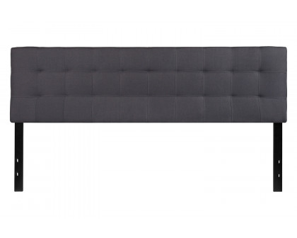 BLNK Bedford Fabric Tufted Upholstered Headboard - Dark Gray, King Size