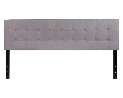 BLNK Bedford Fabric Tufted Upholstered Headboard - Light Gray, King Size