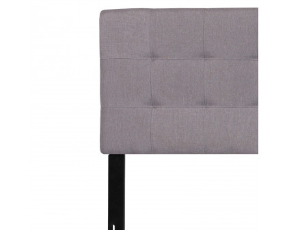 BLNK Bedford Fabric Tufted Upholstered Headboard - Light Gray, King Size