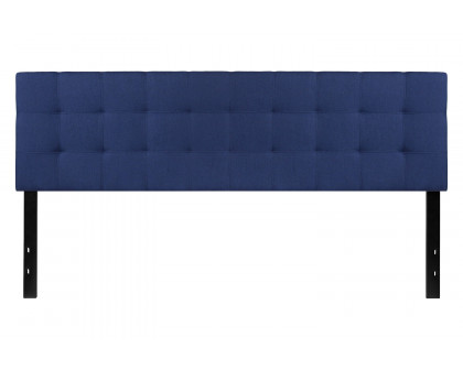 BLNK Bedford Fabric Tufted Upholstered Headboard - Navy, King Size