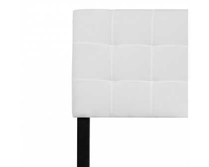 BLNK Bedford Fabric Tufted Upholstered Headboard - White, King Size