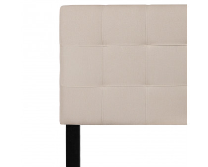 BLNK Bedford Fabric Tufted Upholstered Headboard - Beige, Queen Size