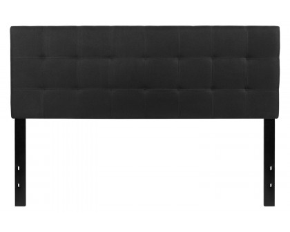 BLNK Bedford Fabric Tufted Upholstered Headboard - Black, Queen Size