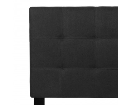 BLNK Bedford Fabric Tufted Upholstered Headboard - Black, Queen Size