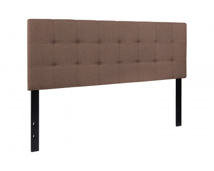 BLNK Bedford Fabric Tufted Upholstered Headboard - Camel, Queen Size