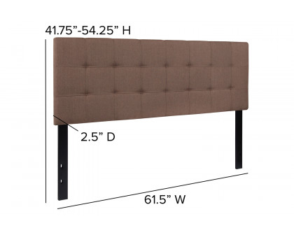 BLNK Bedford Fabric Tufted Upholstered Headboard - Camel, Queen Size