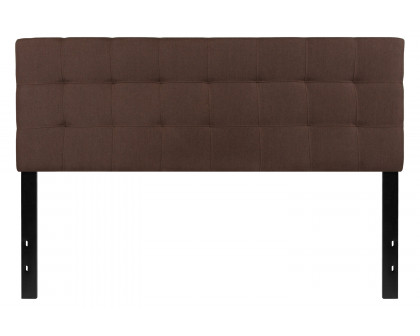 BLNK Bedford Fabric Tufted Upholstered Headboard - Dark Brown, Queen Size