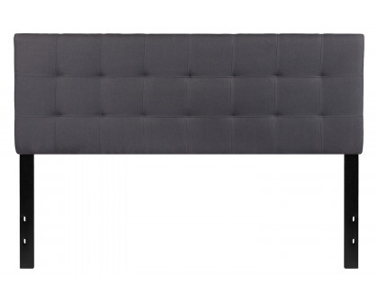 BLNK Bedford Fabric Tufted Upholstered Headboard - Dark Gray, Queen Size