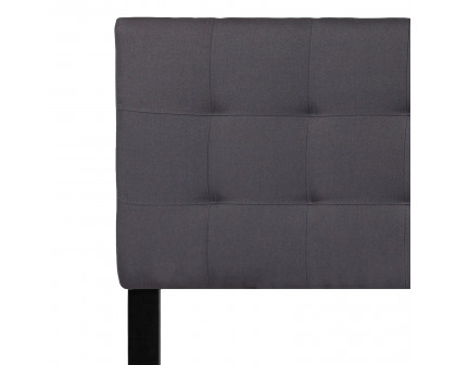 BLNK Bedford Fabric Tufted Upholstered Headboard - Dark Gray, Queen Size