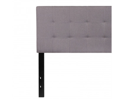 BLNK Bedford Fabric Tufted Upholstered Headboard - Light Gray, Queen Size