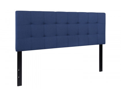 BLNK Bedford Fabric Tufted Upholstered Headboard - Navy, Queen Size