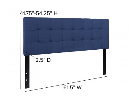 BLNK Bedford Fabric Tufted Upholstered Headboard - Navy, Queen Size